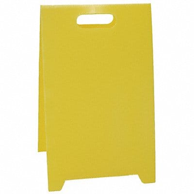 Blank Floor Stand Sign Yellow Plastic