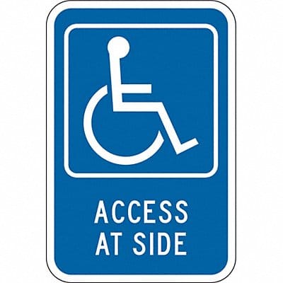 Access At Side Parking Sign 18 x 12