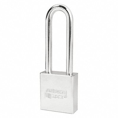 Keyed Padlock 3/4 in Rectangle Silver