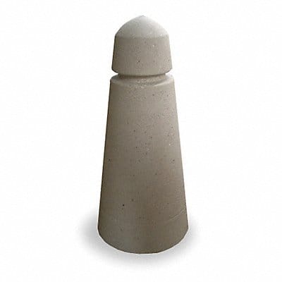 Decorative Bollard 41 in H Gray Concrete