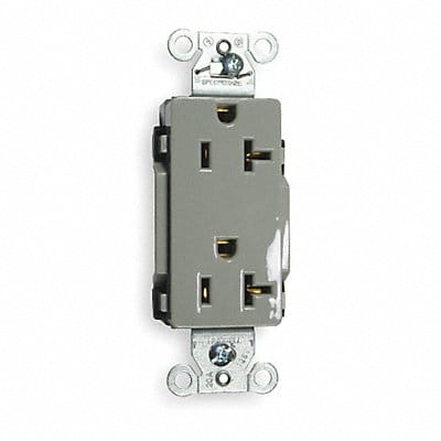 Receptacle Gray 20 A 2P3W Back Side 1PK