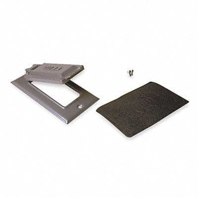 Weatherproof Cover Die-Cast Zinc Gray