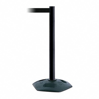 D0032 Barrier Post with Belt 7-1/2 ft L Black