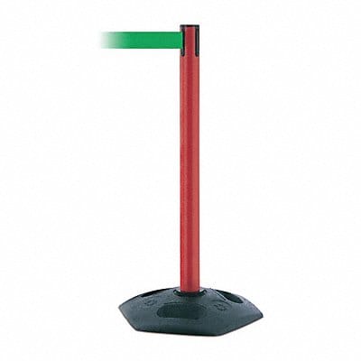 D0032 Barrier Post with Belt 7-1/2 ft L Green