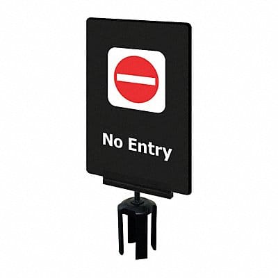 Acrylic Sign Black No Entry