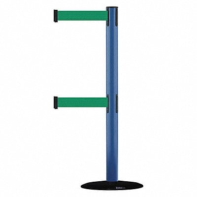 D0016 Barrier Post with Belt 7-1/2 ft L Green