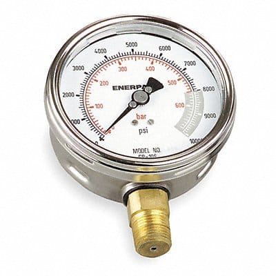 Pressure Gauge 0 to 10000 psi 4 Dial