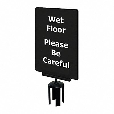 Acrylic Sign Black Wet Floor