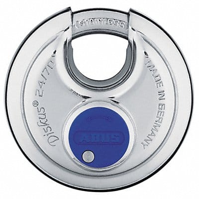 Keyed Padlock 25/32 in Round Silver PK2