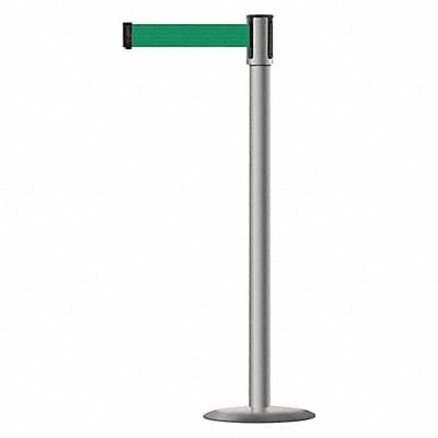 Barrier Post with Belt 7-1/2 ft L Green