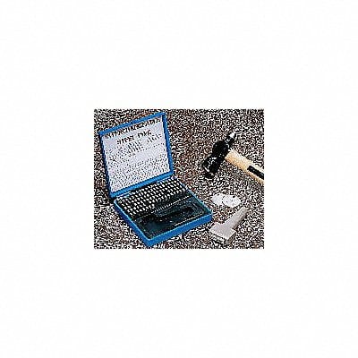 Steel Type Marking Kit w/ Holder 3/16in