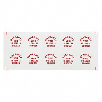 Calibration Label Red/White PK200