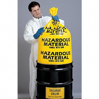 Hazardous Waste Bags 10 gal Yellow PK24