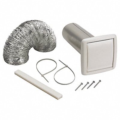 Wall Vent Kit Flexible Duct 5 ft L