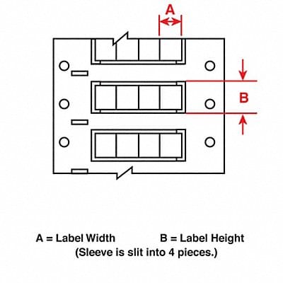 Wire Sleeve Use with Ribbon 356133 White