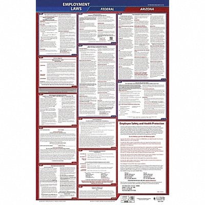 LaborLaw Poster Fed/STA AZ ENG 26inH 3yr