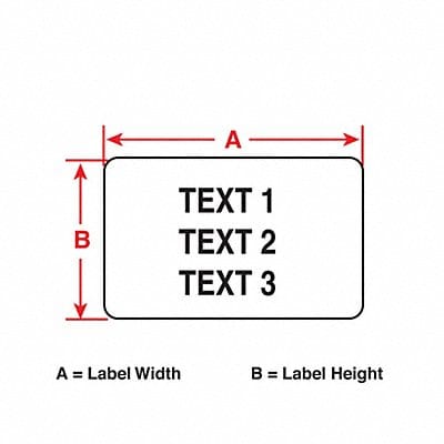 Label White 1inWx1inH