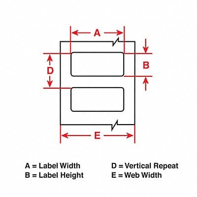 Label White 4inWx6inH