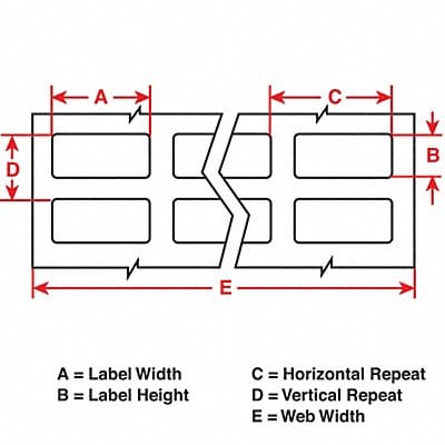 Label White 1.5in.Wx0.75in.H Brady B-449