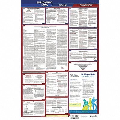 LaborLaw Poster Fed/STA CT ENG 40Wx26inH