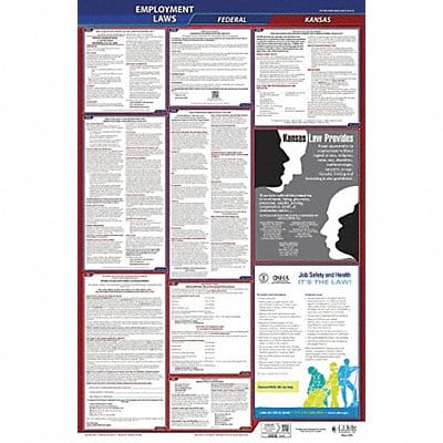 LaborLaw Poster Fed/STA KS ENG 40Wx26inH