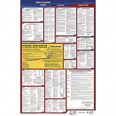 LaborLaw Poster Fed/STA MD ENG 40Wx26inH