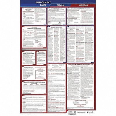 LaborLaw Poster Fed/STA MI ENG 40Wx26inH