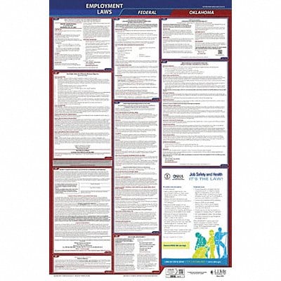 LaborLaw Poster Fed/STA OK ENG 40Wx26inH