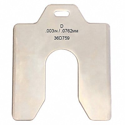 Slotted Shim Tabbed 0.003 Thk 5 L PK20