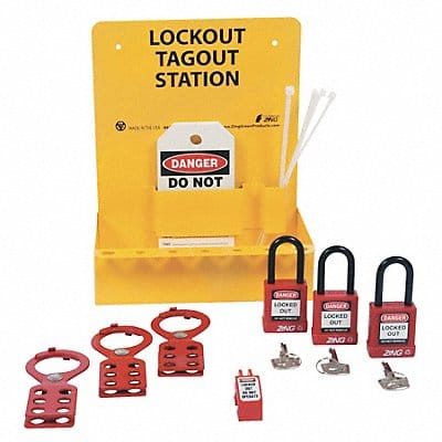 Lockout Station Filled Elctrical 3 Locks