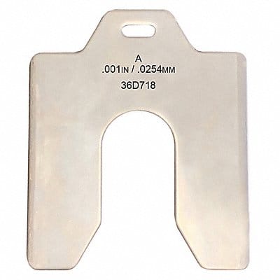 Slotted Shim Tabbed 0.001 Thk 2 L PK20