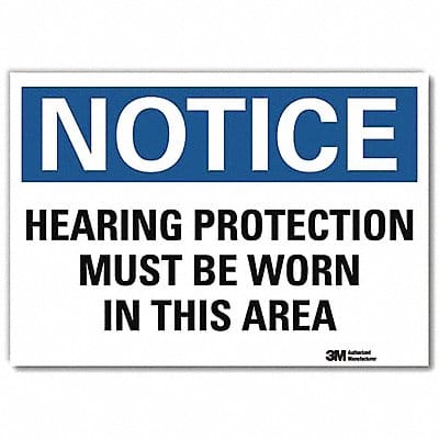 Notice Sign 7 in x 10 in Rflct Sheeting