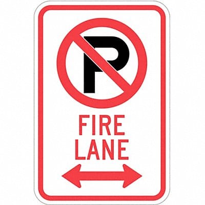 Fire Lane Parking Sign 18 x 12