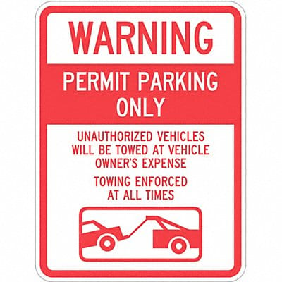 Permit Parking Sign 24 x 18