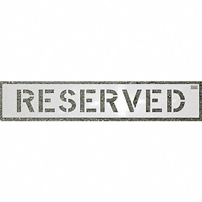 Stencil Reserved 6 x 4 In.