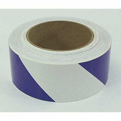 Floor Marking Tape 2 Striped Blu/Wht