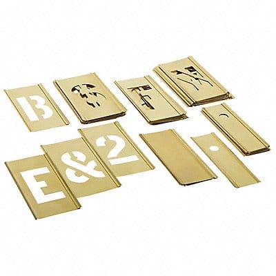 Stencil Brass 4-1/2in