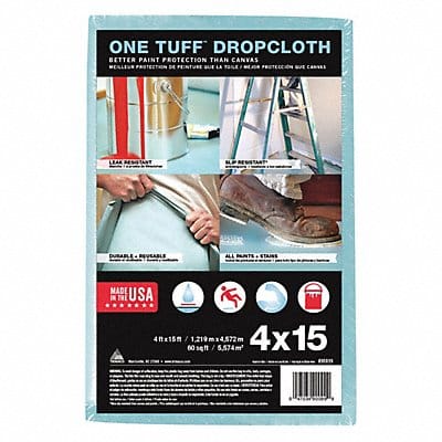 Leakprf/SlipResist DropCloth 4 x 15 ft.