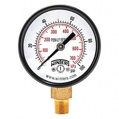 J1378 Gauge Pressure 2in. 0 to 100 psi