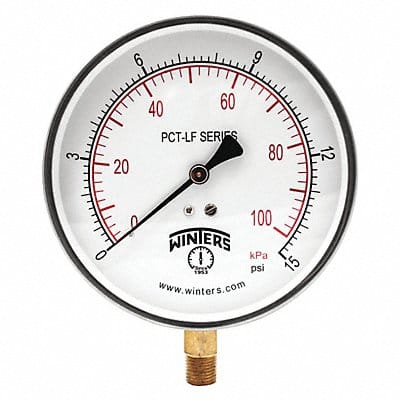 Gauge Pressure 4-1/2in. 0 to 15 psi