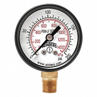 J1377 Gauge Pressure 1-1/2in. 0 to 200 psi