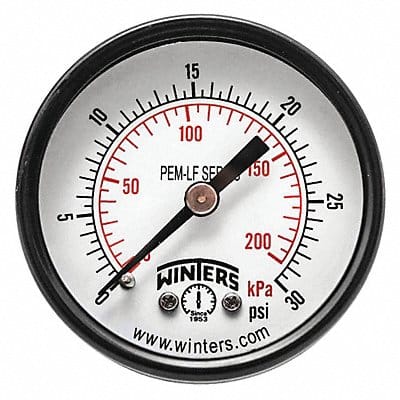 Gauge Pressure 2in. 0 to 30 psi