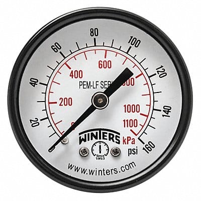 J1387 Gauge Pressure 2in. 0 to 160 psi