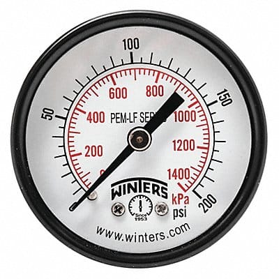 J1387 Gauge Pressure 2in. 0 to 200 psi