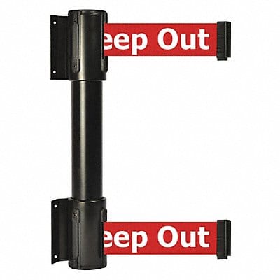 Belt Barrier Red w/White Text