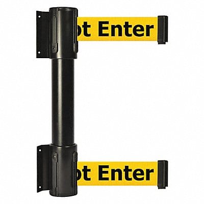 Belt Barrier Yellow w/Black Text