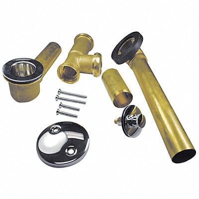 BathWaste Ovflw D1-1/2 Round Brass