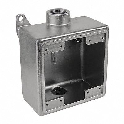 Weatherproof Box 2Gang 3/4 Hub 45cu. in