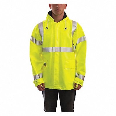 J2256 Arc Flash Rain Jacket Cat 2 Ylw/Grn S