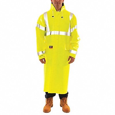 J2261 Arc Flash Rain Coat Cat 2 Yellow/Green M